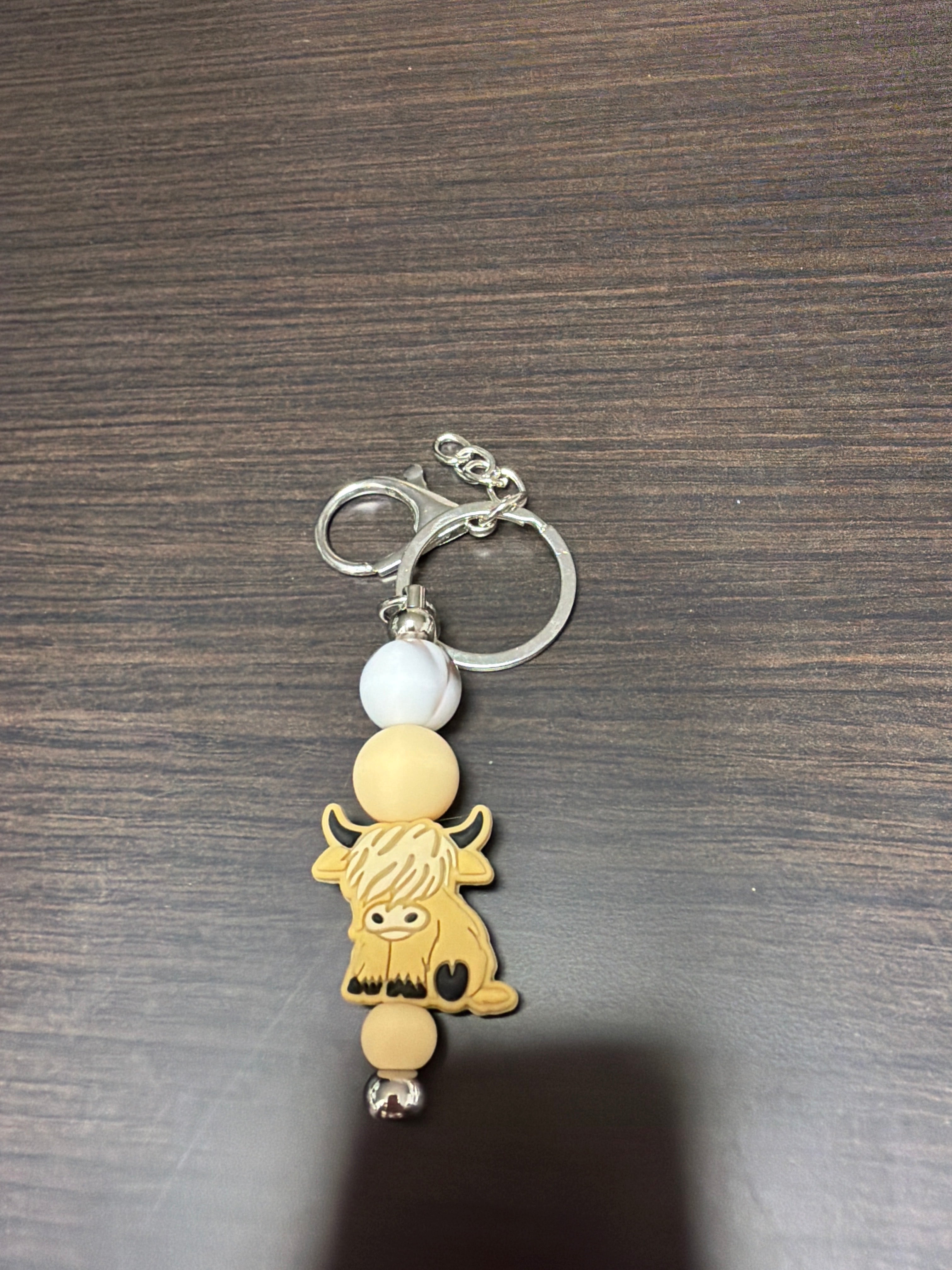 Silicone cow keychains
