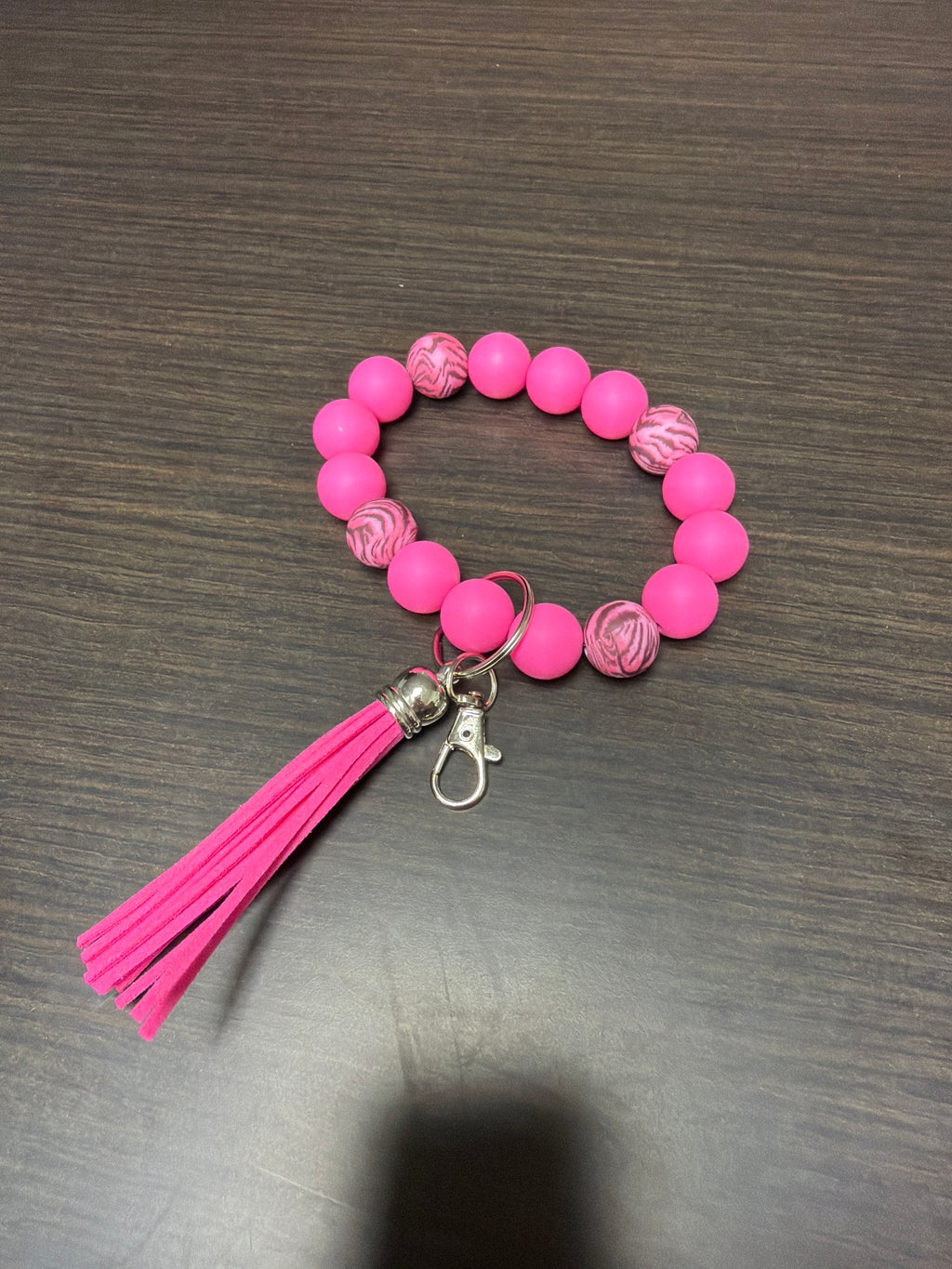 Wristlet silicone keychains.