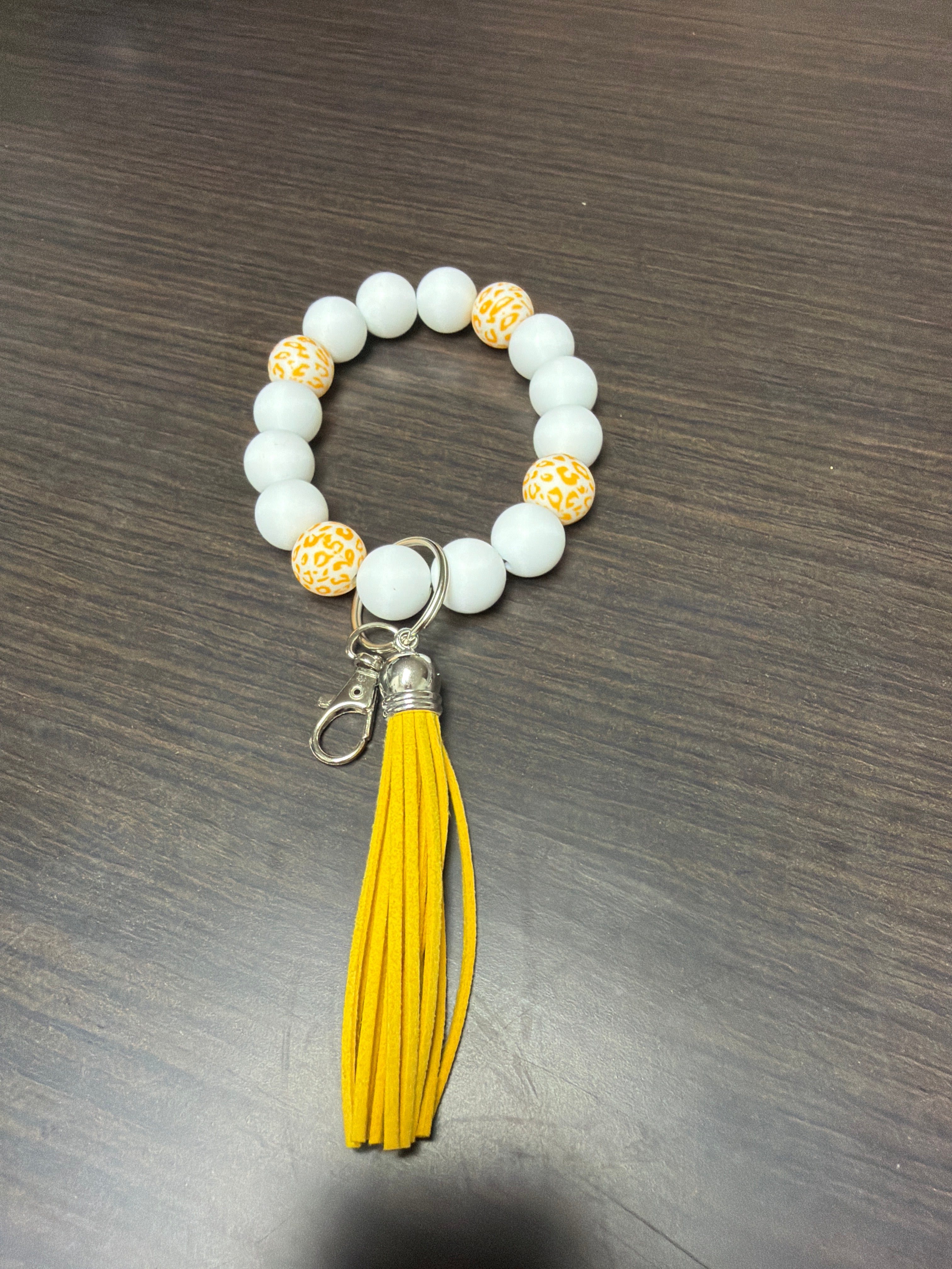 Wristlet silicone keychains.
