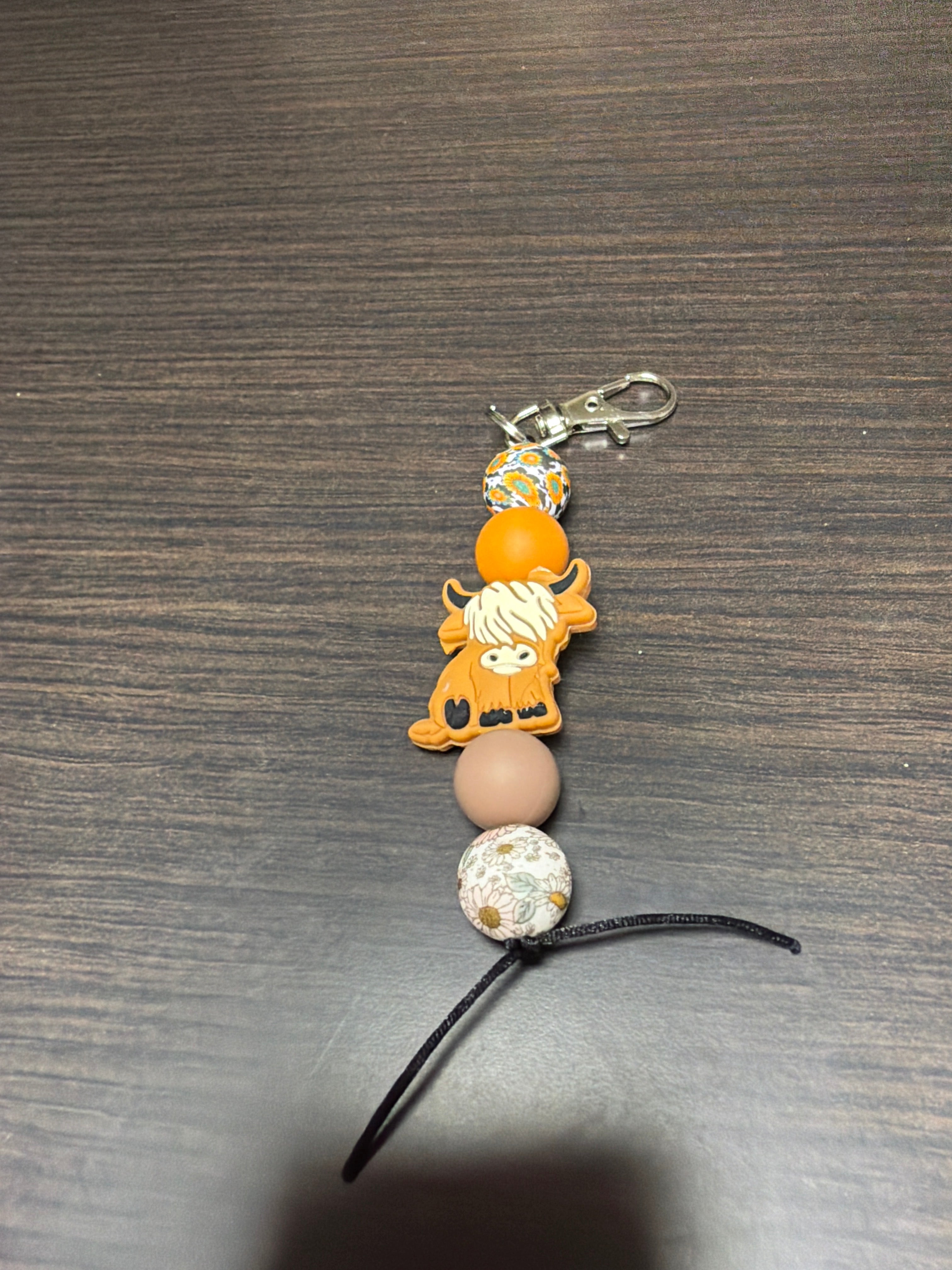 Silicone cow keychains