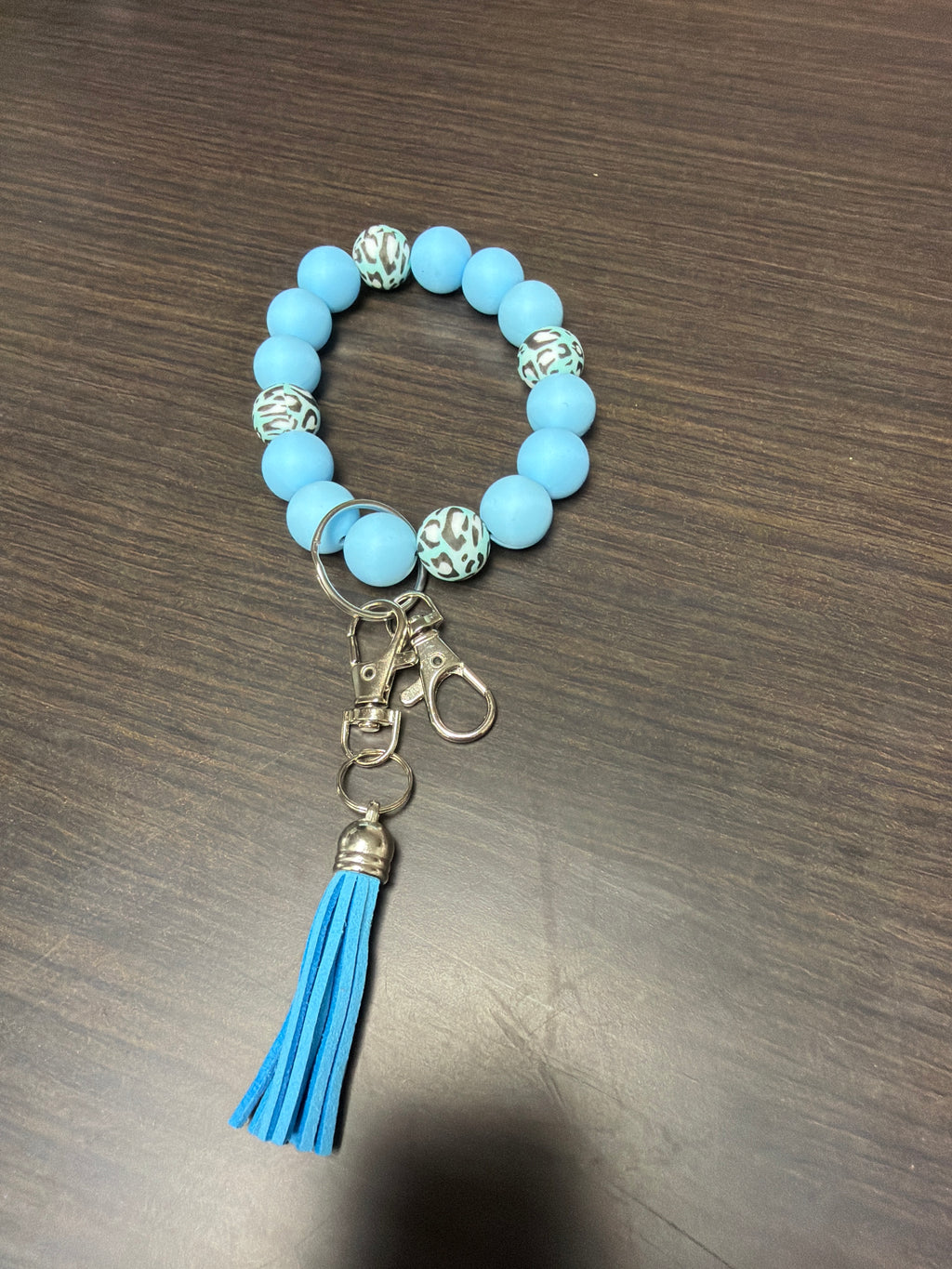 Wristlet silicone keychains.