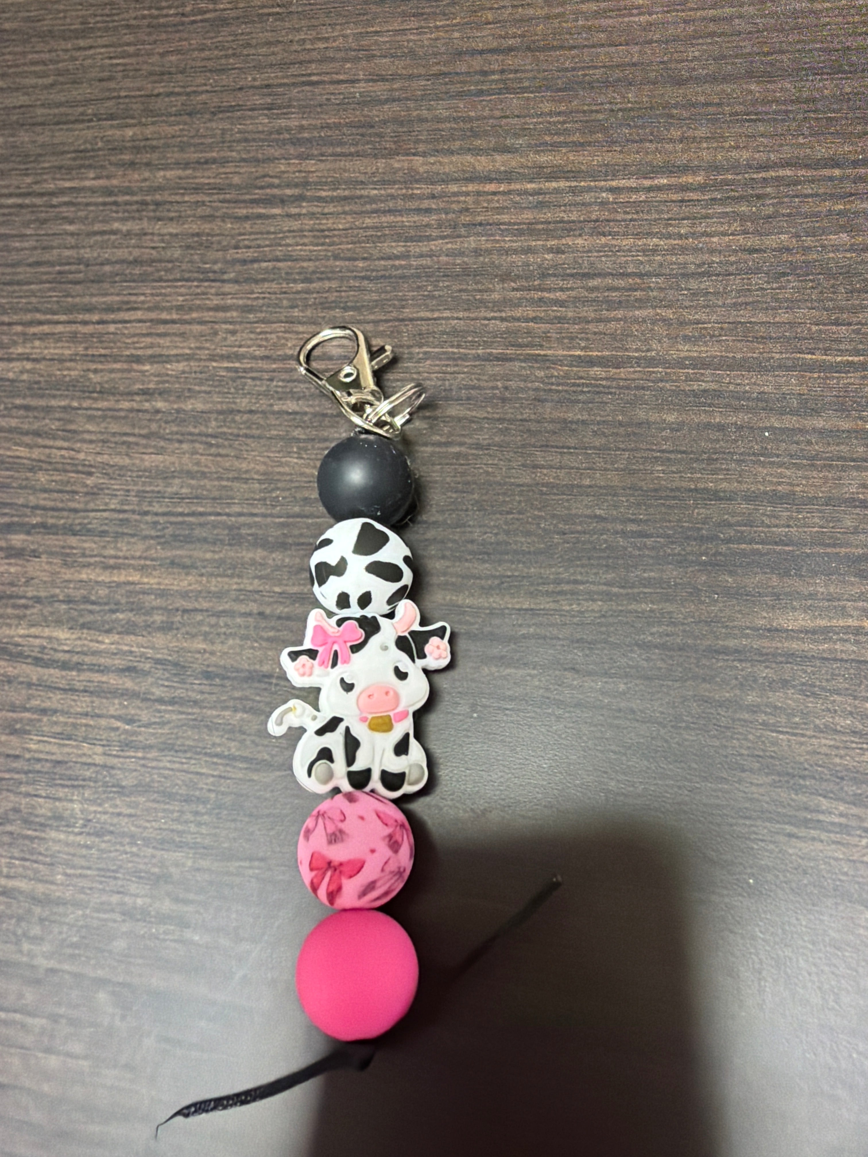 Silicone cow keychains