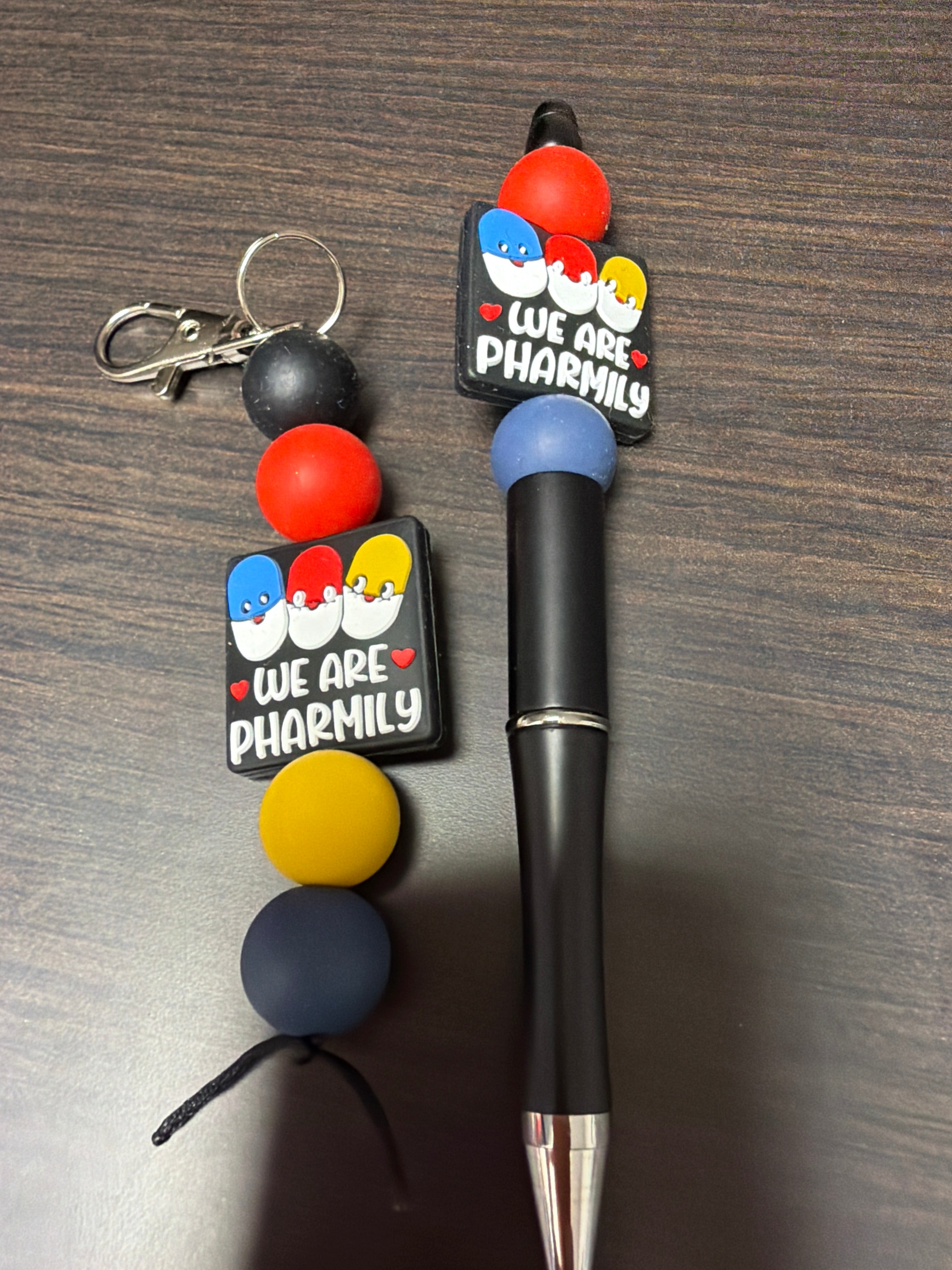 Keychain and pen combos eight dollars ￼