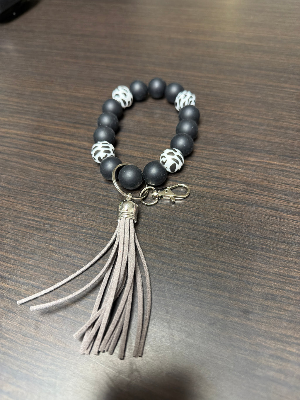Wristlet silicone keychains.