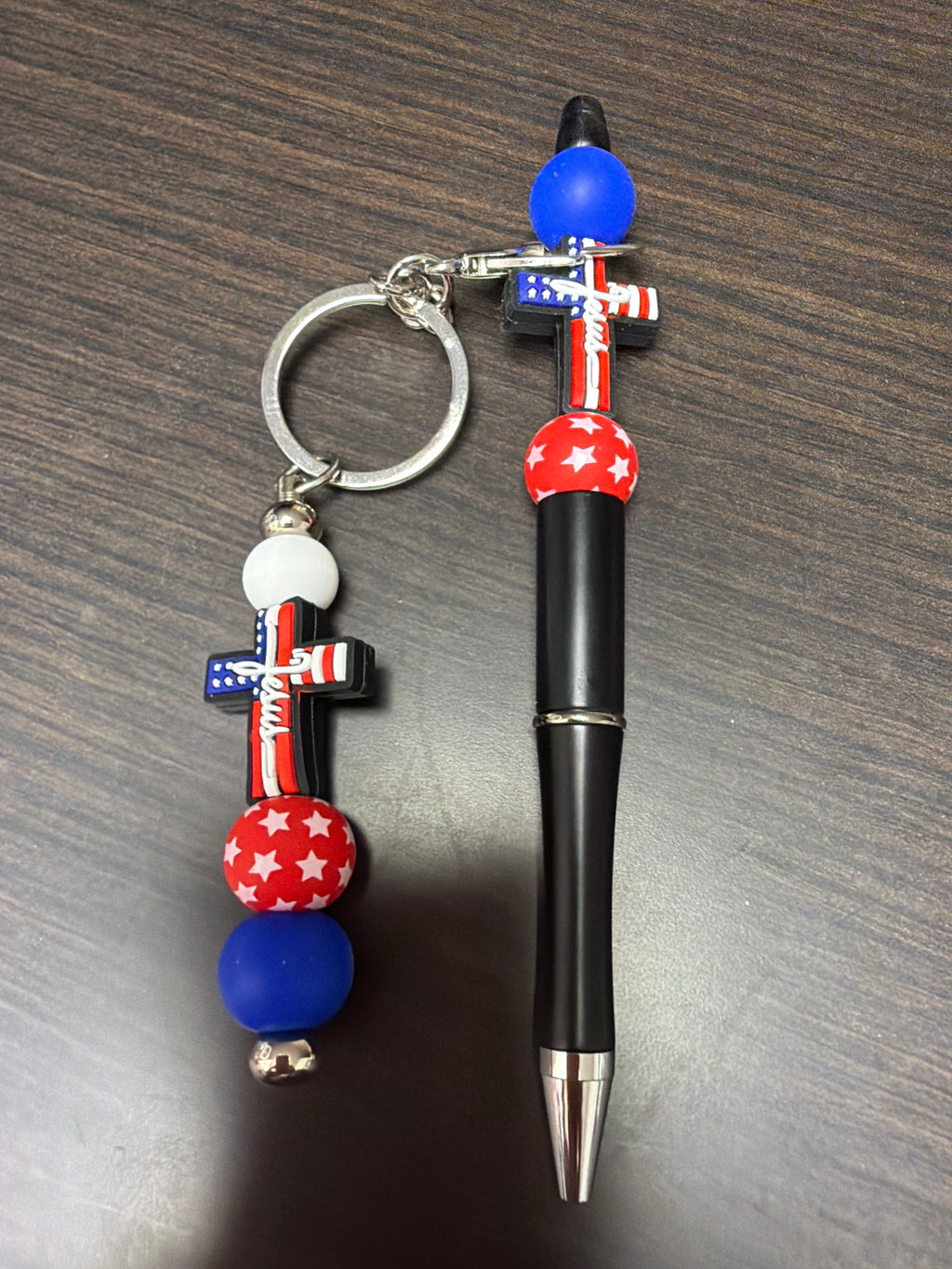 Keychain and pen combos eight dollars ￼