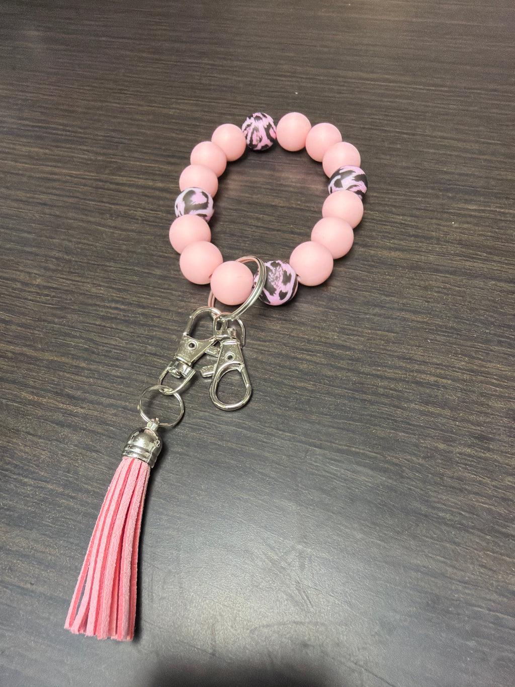 Wristlet silicone keychains.