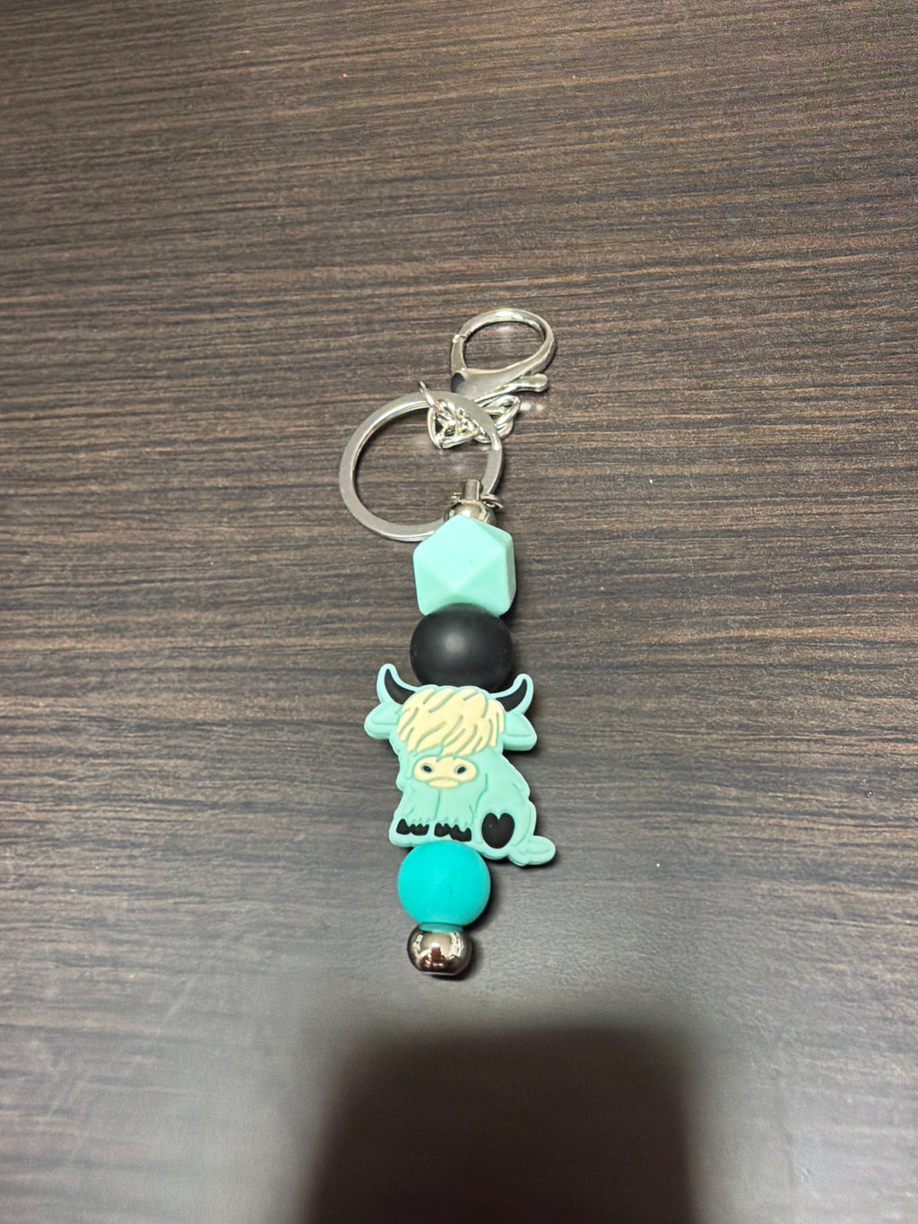 Silicone cow keychains