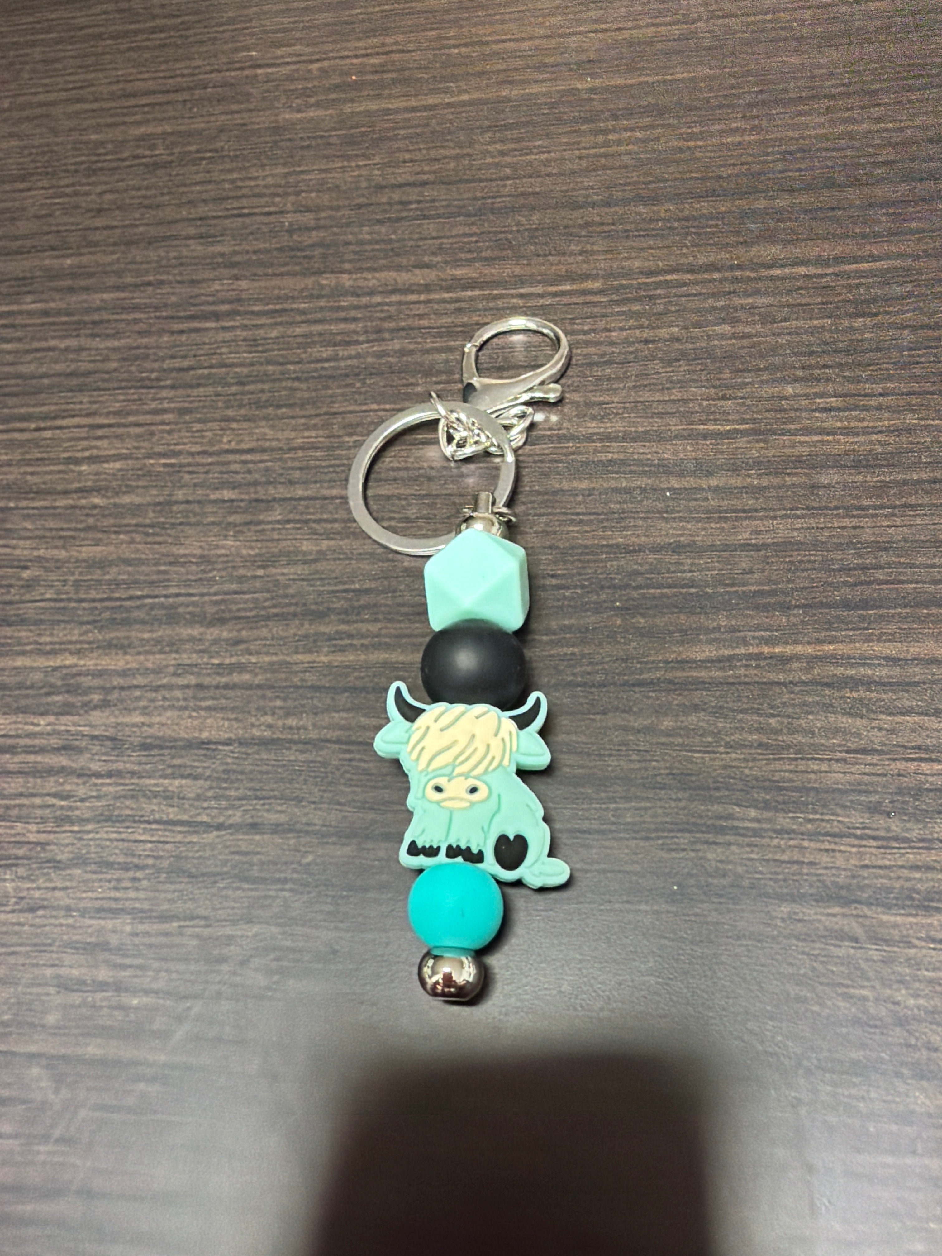 Silicone cow keychains