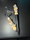 Keychain and pen combo